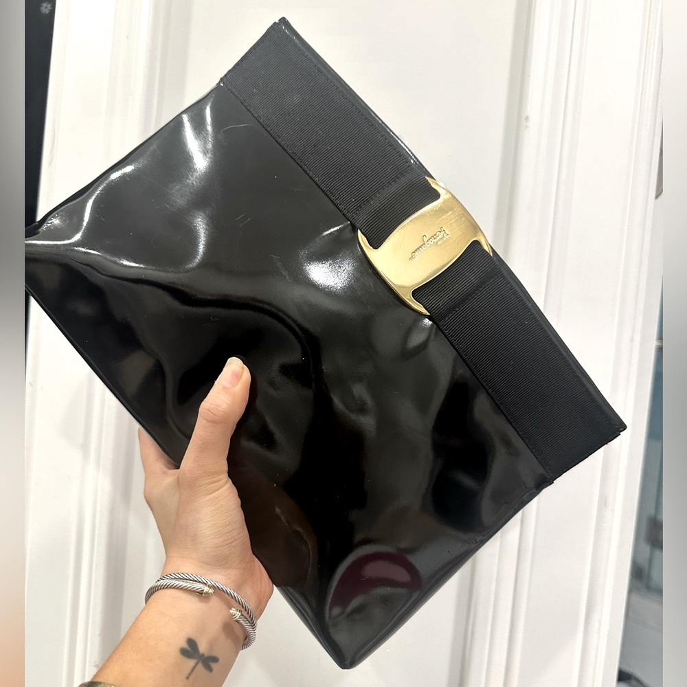Pre-owned Vintage SF Patent Clutch